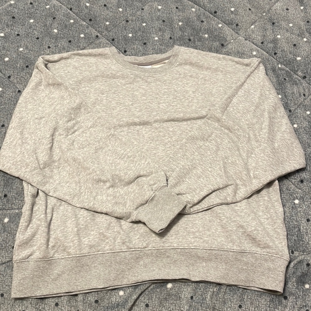 Aritzia Tna Cozy Fleece Boyfriend Crew Sweatshirt